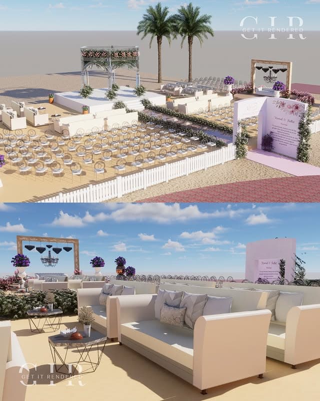 Planning a destination wedding across four venues